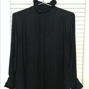 Zara Flowy Black Blouse | Sz. SM | EUC
